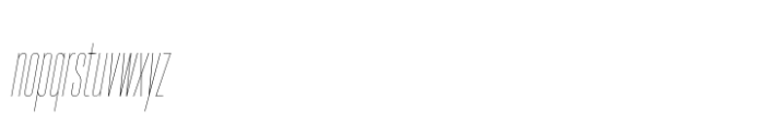 Hype 0400 Hairline Italic Font LOWERCASE