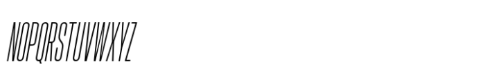Hype 0400 Light Italic Font UPPERCASE