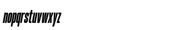 Hype 0500 Black Italic Font LOWERCASE