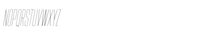 Hype 0500 Hairline Italic Font UPPERCASE