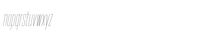 Hype 0500 Hairline Italic Font LOWERCASE