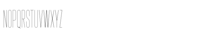 Hype 0500 Hairline Font UPPERCASE