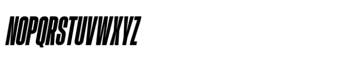 Hype 0600 Black Italic Font UPPERCASE
