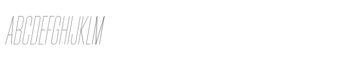 Hype 0600 Hairline Italic Font UPPERCASE