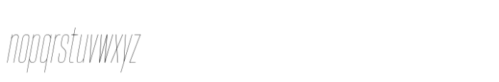 Hype 0600 Hairline Italic Font LOWERCASE