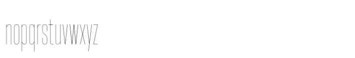 Hype 0600 Hairline Font LOWERCASE