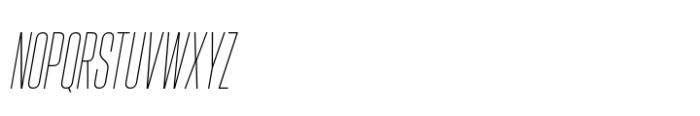 Hype 0600 Thin Italic Font UPPERCASE