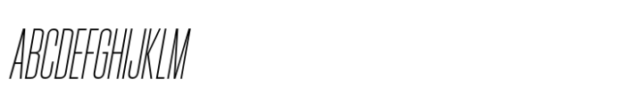 Hype 0600 XLight Italic Font UPPERCASE