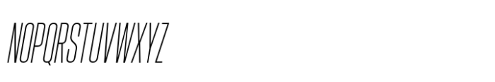 Hype 0600 XLight Italic Font UPPERCASE