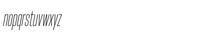 Hype 0600 XLight Italic Font LOWERCASE