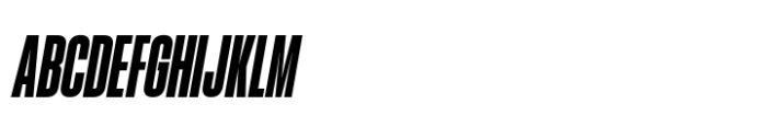 Hype 0700 Black Italic Font UPPERCASE