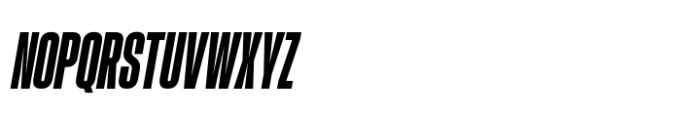 Hype 0700 Black Italic Font UPPERCASE