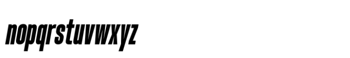Hype 0700 Black Italic Font LOWERCASE