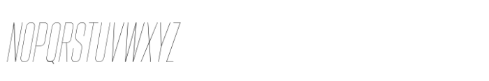 Hype 0700 Hairline Italic Font UPPERCASE