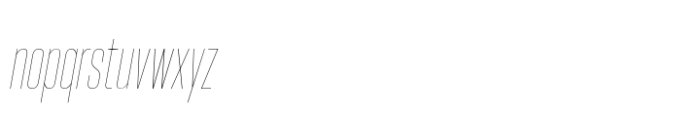Hype 0700 Hairline Italic Font LOWERCASE