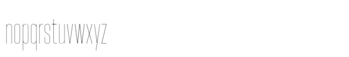 Hype 0700 Hairline Font LOWERCASE