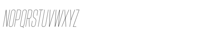 Hype 0700 XThin Italic Font UPPERCASE