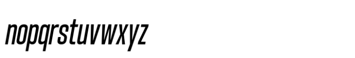 Hype 0800 Medium Italic Font LOWERCASE