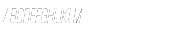 Hype 0900 Hairline Italic Font UPPERCASE