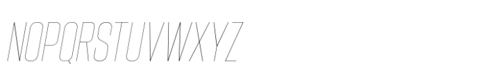 Hype 0900 Hairline Italic Font UPPERCASE
