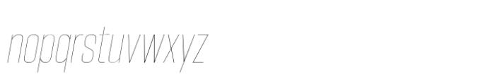 Hype 0900 Hairline Italic Font LOWERCASE