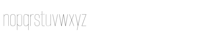 Hype 0900 Hairline Font LOWERCASE