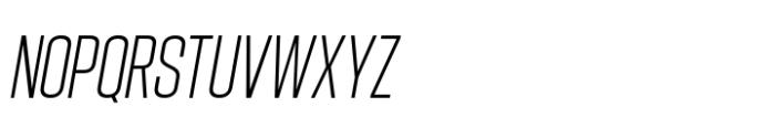 Hype 0900 Light Italic Font UPPERCASE