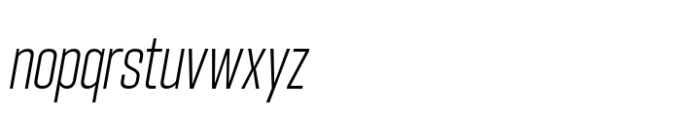 Hype 0900 Light Italic Font LOWERCASE