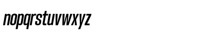 Hype 0900 Semi Bold Italic Font LOWERCASE