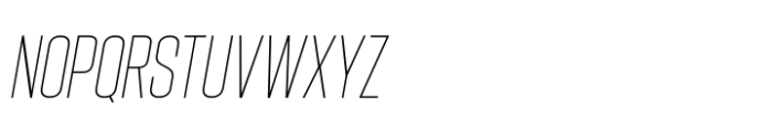 Hype 0900 Thin Italic Font UPPERCASE