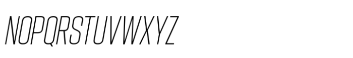 Hype 0900 XLight Italic Font UPPERCASE