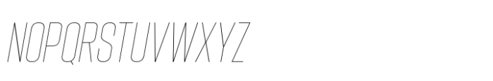 Hype 0900 XThin Italic Font UPPERCASE