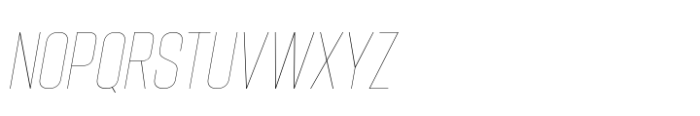 Hype 1000 Hairline Italic Font UPPERCASE