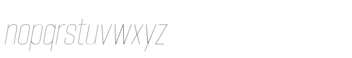Hype 1000 Hairline Italic Font LOWERCASE