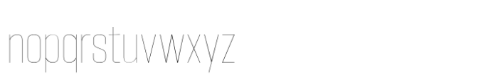Hype 1000 Hairline Font LOWERCASE