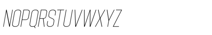 Hype 1000 Thin Italic Font UPPERCASE