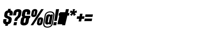 Hype 1000 Ultra Italic Font OTHER CHARS
