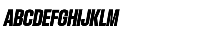 Hype 1000 Ultra Italic Font UPPERCASE