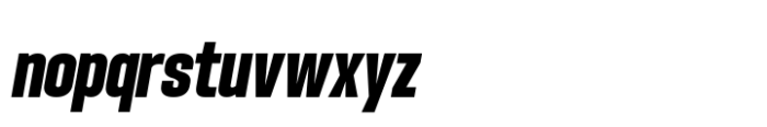 Hype 1000 Ultra Italic Font LOWERCASE