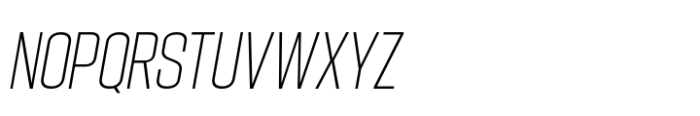 Hype 1000 XLight Italic Font UPPERCASE