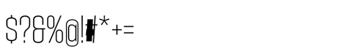 Hype 1000 XLight Font OTHER CHARS