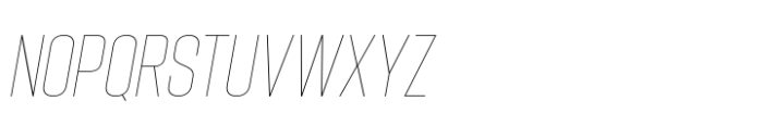 Hype 1000 XThin Italic Font UPPERCASE