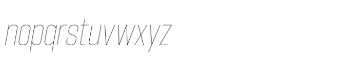 Hype 1000 XThin Italic Font LOWERCASE
