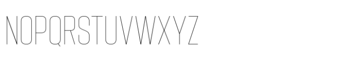 Hype 1000 XThin Font UPPERCASE