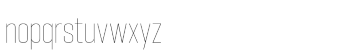 Hype 1000 XThin Font LOWERCASE
