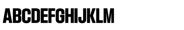 Hype 1100 Black Font UPPERCASE