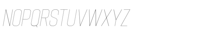 Hype 1100 Hairline Italic Font UPPERCASE