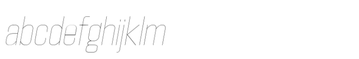 Hype 1100 Hairline Italic FONT