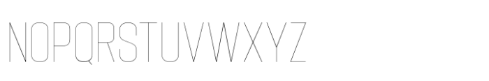 Hype 1100 Hairline Font UPPERCASE