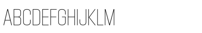 Hype 1100 Thin Font UPPERCASE